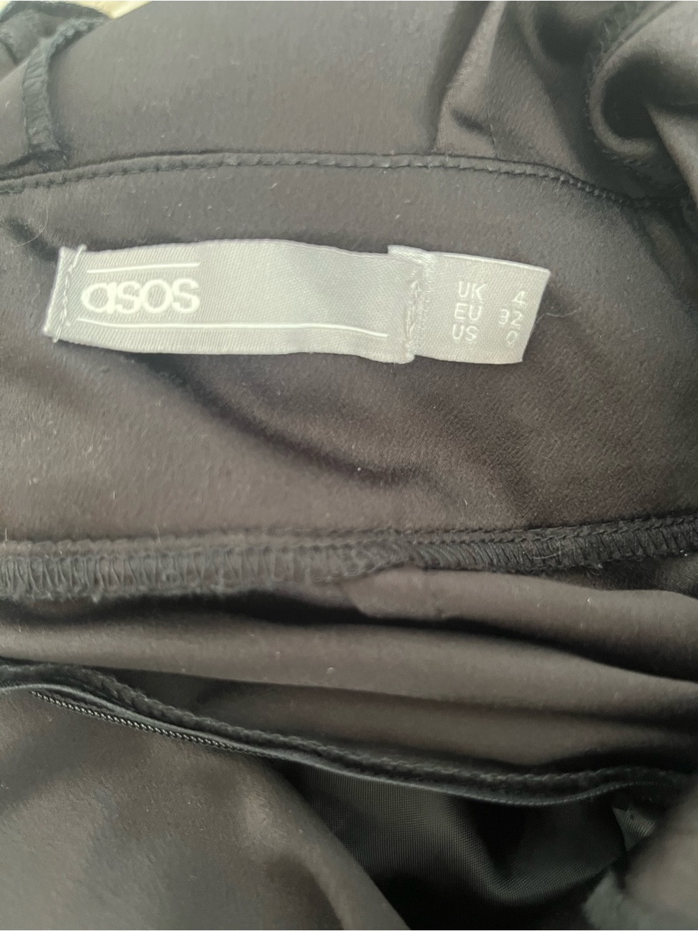ASOS Black V-Neck Sleeveless Jumpsuit with Cropped Trousers - Picture 2 of 2